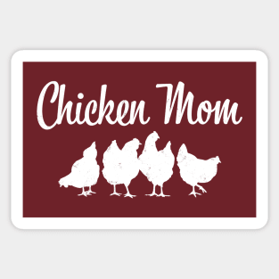 Chicken Mom Hen Silhouettes for Poultry Lovers Sticker